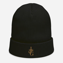 Load image into Gallery viewer, L&G Gold Logo Organic Ribbed Beanie