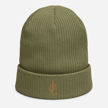 Load image into Gallery viewer, L&G Gold Logo Organic Ribbed Beanie