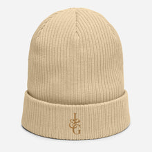 Load image into Gallery viewer, L&G Gold Logo Organic Ribbed Beanie