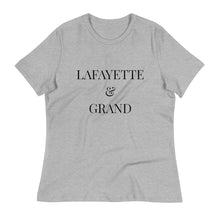 Load image into Gallery viewer, L&G Black Logo Women's Relaxed T-Shirt