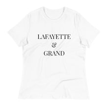 Load image into Gallery viewer, L&G Black Logo Women's Relaxed T-Shirt