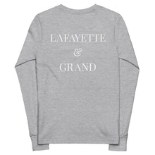 Load image into Gallery viewer, L&G White Logo Youth Long Sleeve Tee