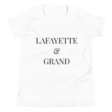 Load image into Gallery viewer, L&G Black Logo Youth Short Sleeve T-Shirt