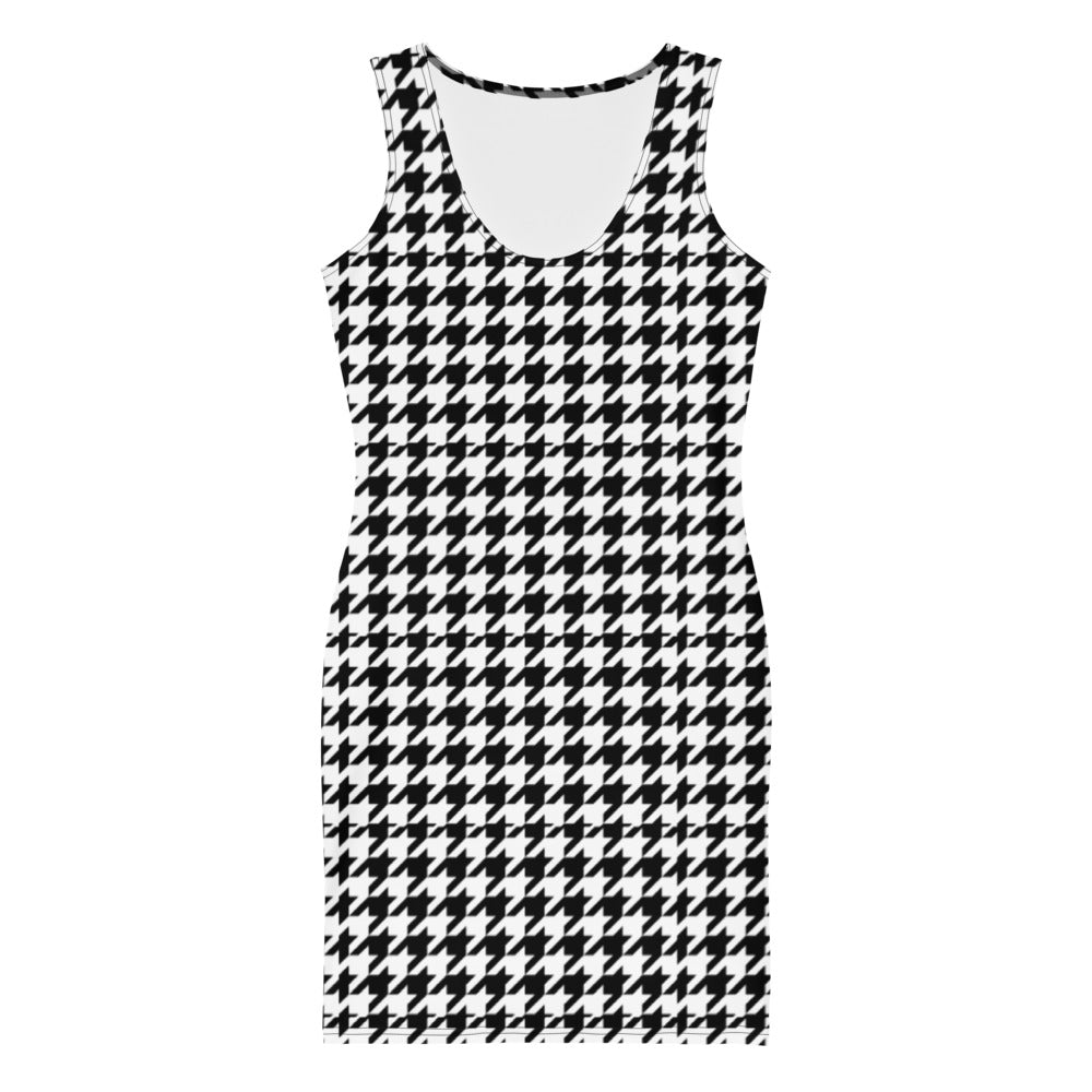 L&G Classic Houndstooth Sublimation Cut & Sew Dress