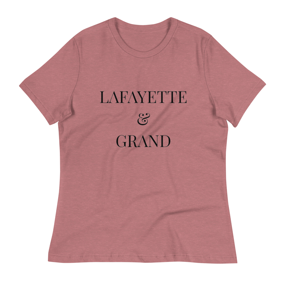 L&G Black Logo Women's Relaxed T-Shirt