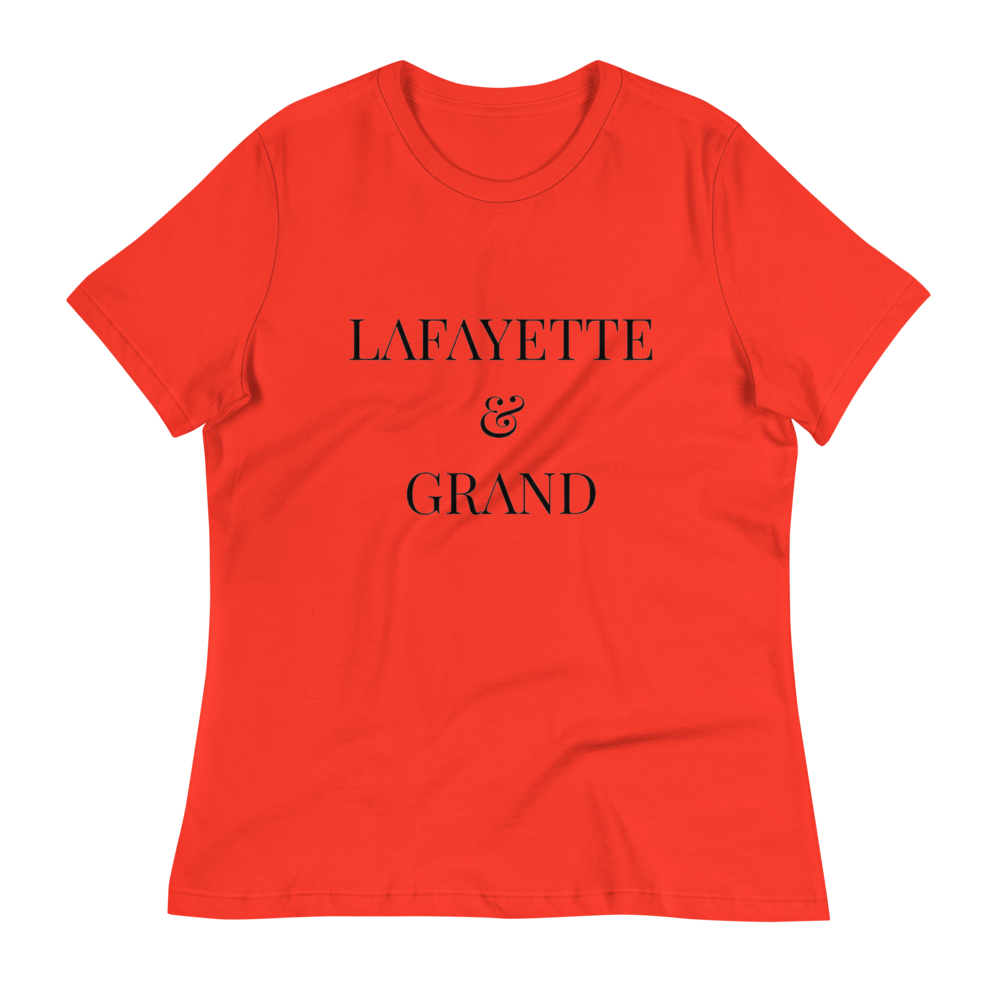 L&G Black Logo Women's Relaxed T-Shirt